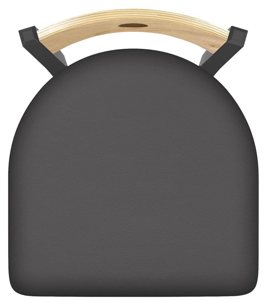 Pewter Finish Medium Grey Seat Natural Maple Back Chair E762985