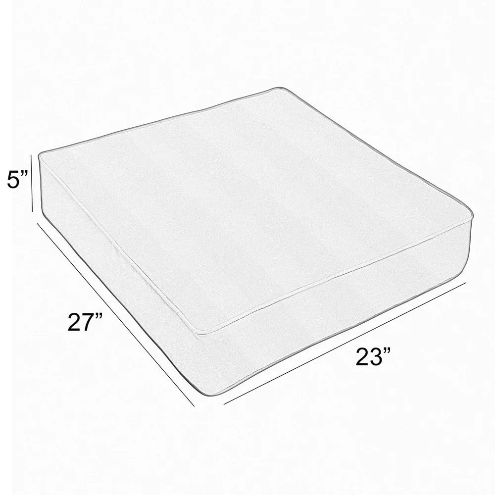 Melon Corded Indoor Outdoor Deep Seating Chair Cushion 23.5 in w x 23 in d Z267