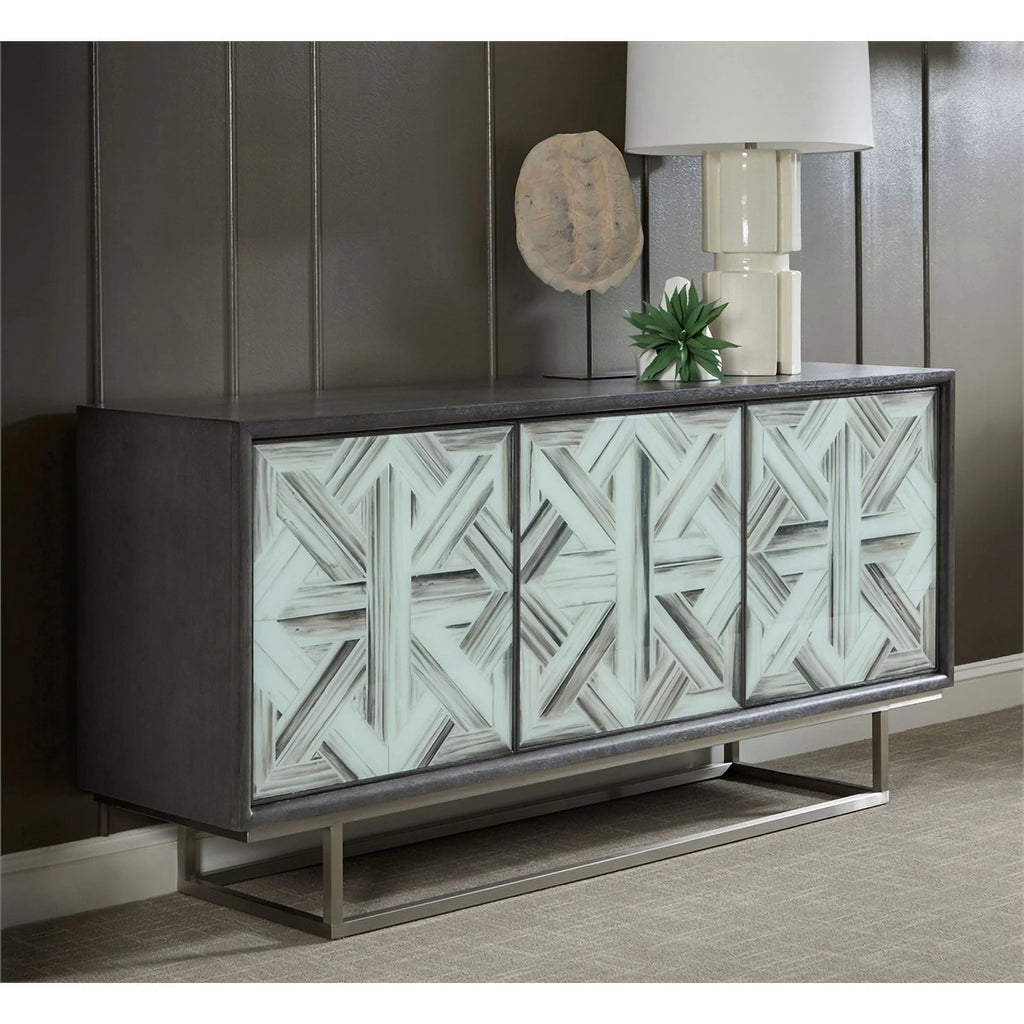 3-Door Wood Credenza with Adjustable Shelf G853