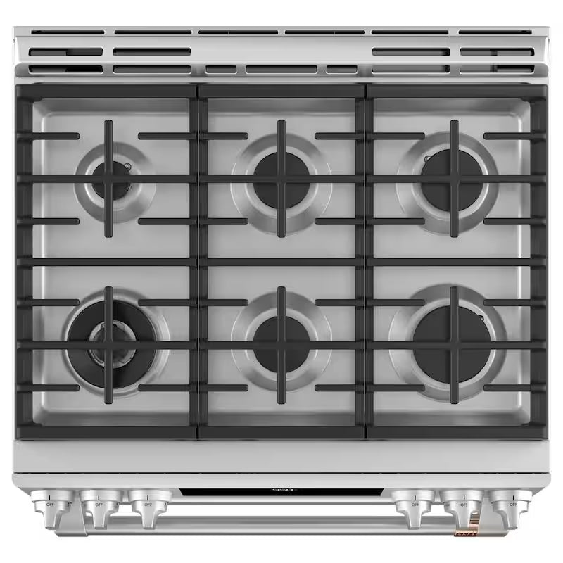 30 in. 7.0 cu. ft. Double Oven Dual-Fuel Range with Convection and Self-Clean Stainless Steel F98448