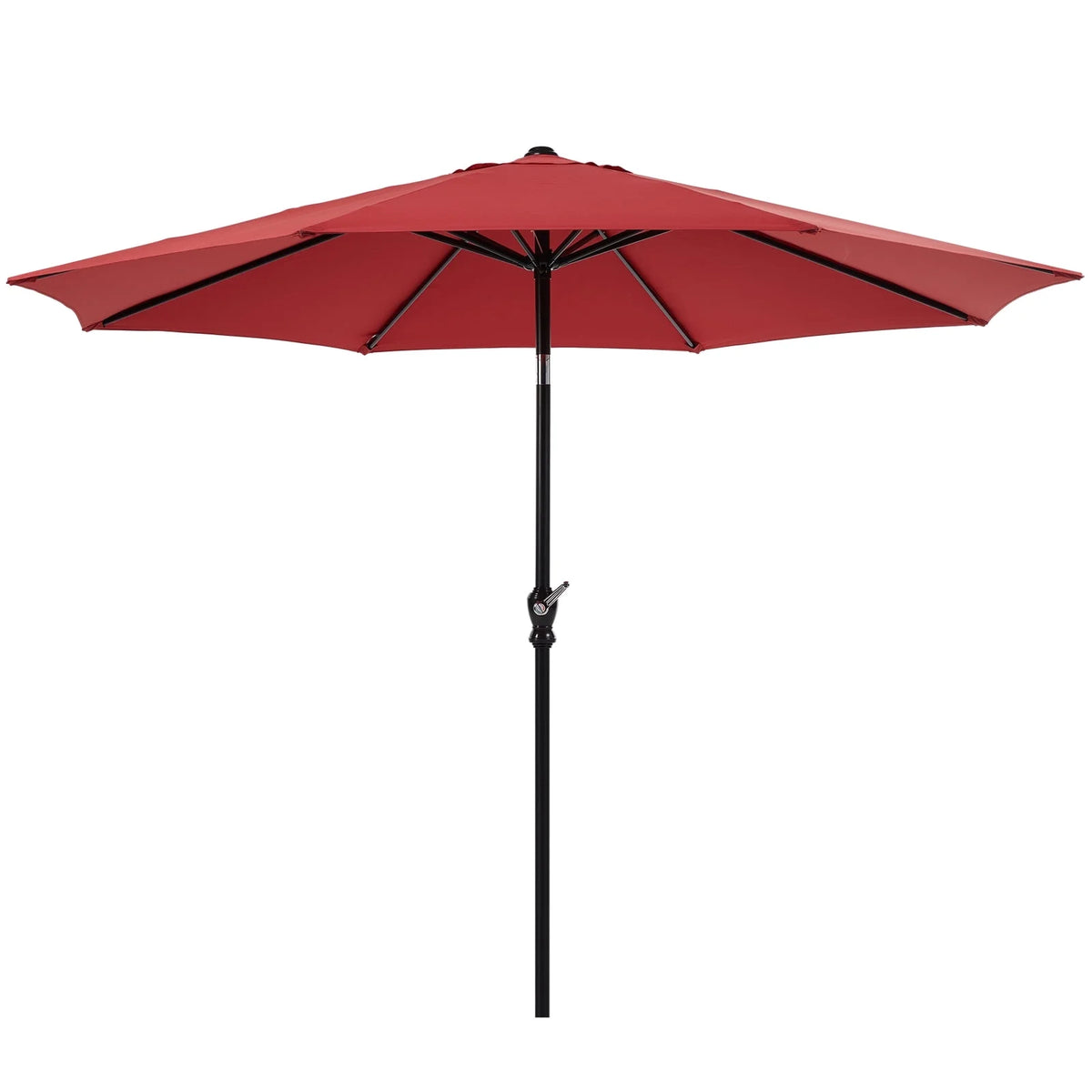 9FT Outdoor Patio Umbrella with Push Button Tilt and Crank Handle O80545