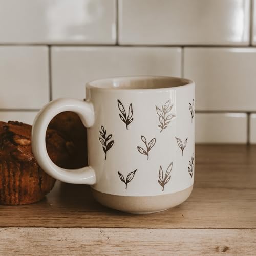 White 14oz Stoneware Christmas Coffee Mug B96544