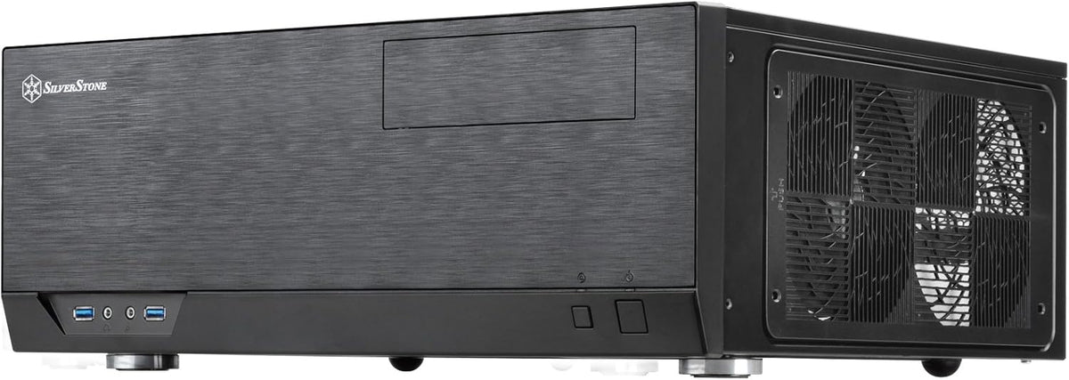 SilverStone Technology GD09B Home Theater Computer Case with Faux Aluminum Design for ATX/Micro-ATX Motherboards W2851