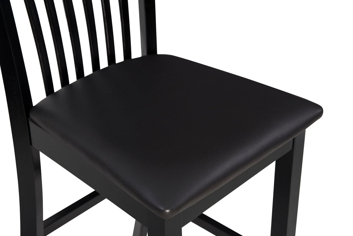 Black Indoor Wood Bar Stool L472