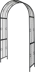 Black 47'' Wx87.5'' H Metal Garden Arch K77327