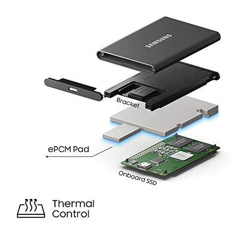 1TB Portable External Solid State Drive, Gray S46005