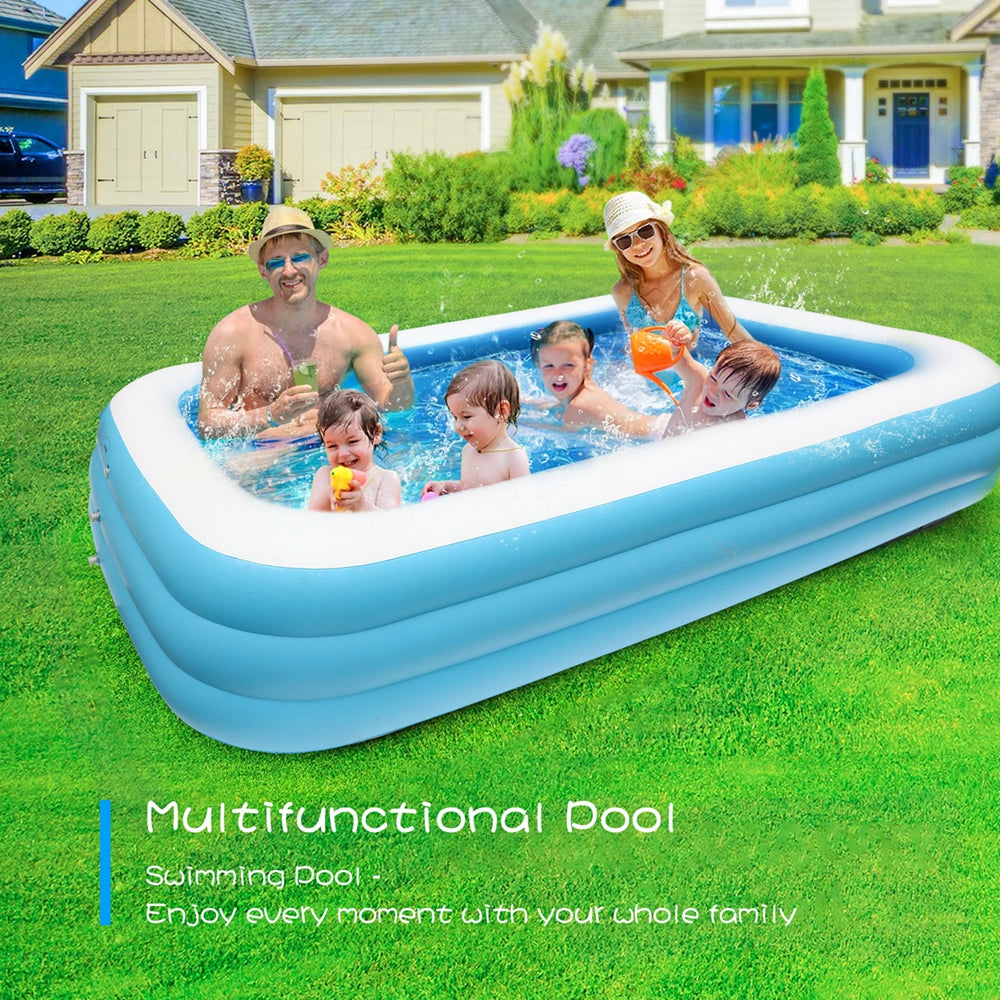 Inflatable Swimming Pool, 103" X 69" X 23" Above Ground O535