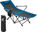 Camping Chairs Portable Folding Lounge Chaise with Cup Holder and Storage Bag B34141