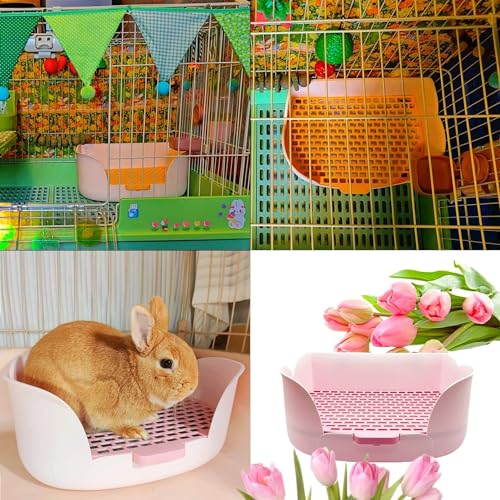 Rabbit Litter Box Corner Litter Bedding Box I321