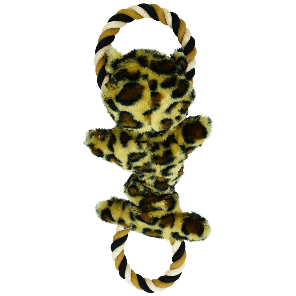 Leopard Dog Toy with Rope D392784