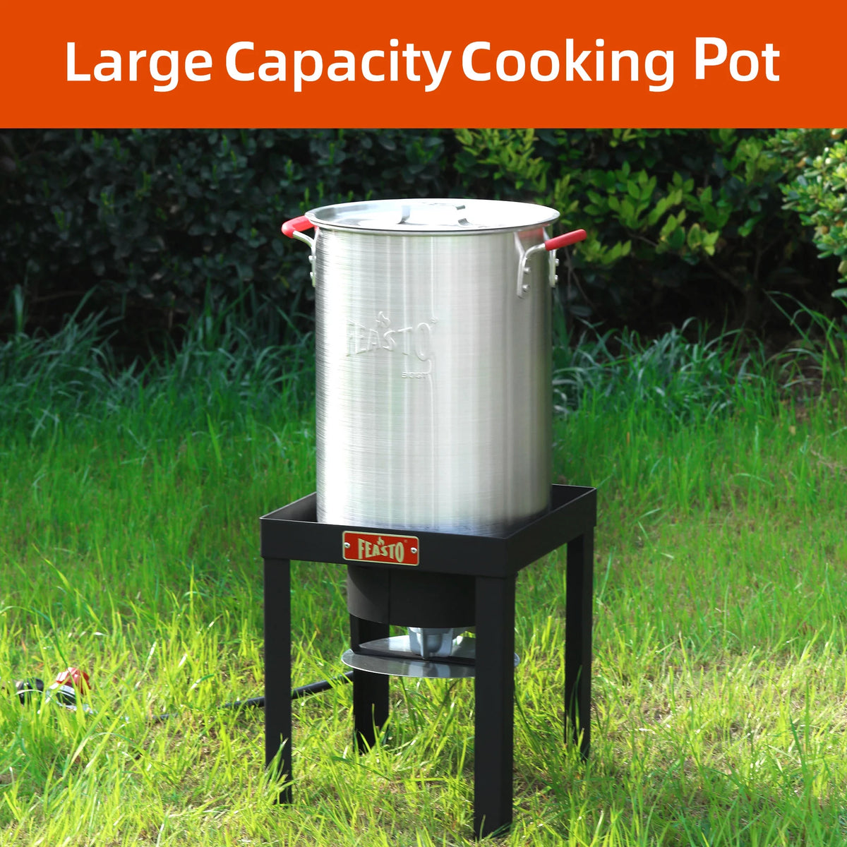 30QT Aluminum Turkey Fryer Seafood Boiler Set B9526