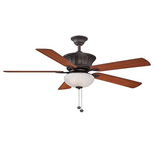 Oil Rubbed Bronze Ceiling Fan with Light Kit G549