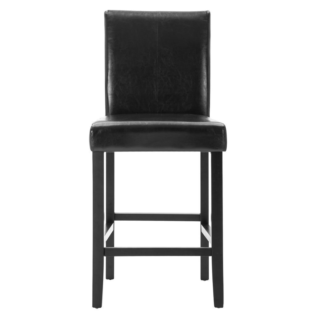 Black PU Leather Bar Stools, Set of 2 C969