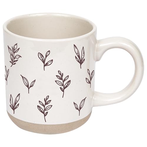 White 14oz Stoneware Christmas Coffee Mug B96544