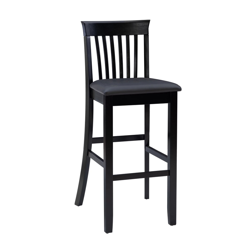 Black Indoor Wood Bar Stool L472