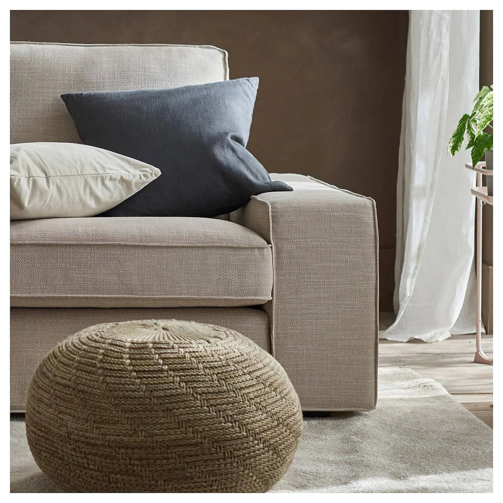 Beige Sofa with Chaise D21784