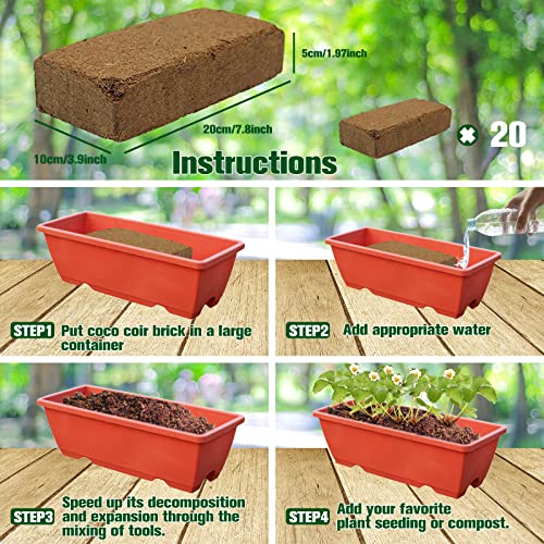 8 Pcs Organic Coco Coir Bricks D86048