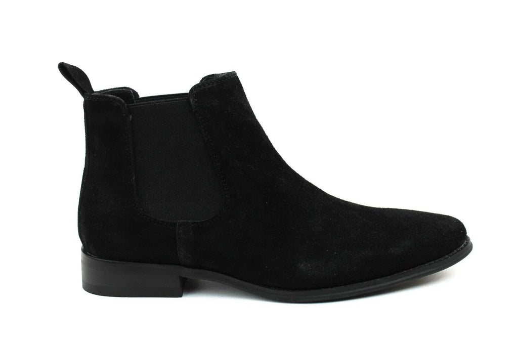 Black Suede Chelsea Ankle Boots I230393