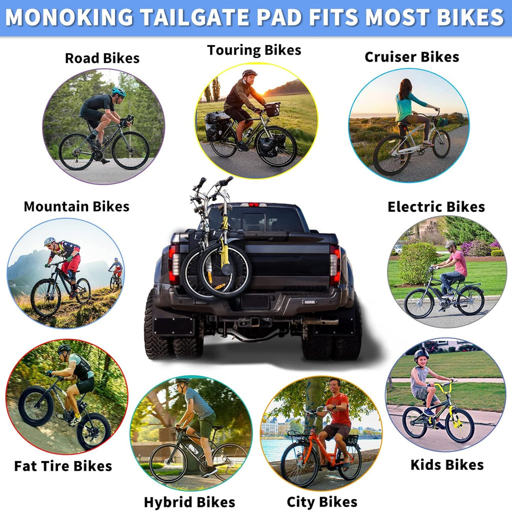 Tailgate Bike Pads with Soft Velcro Straps, 21", Pack of 2 Z7789