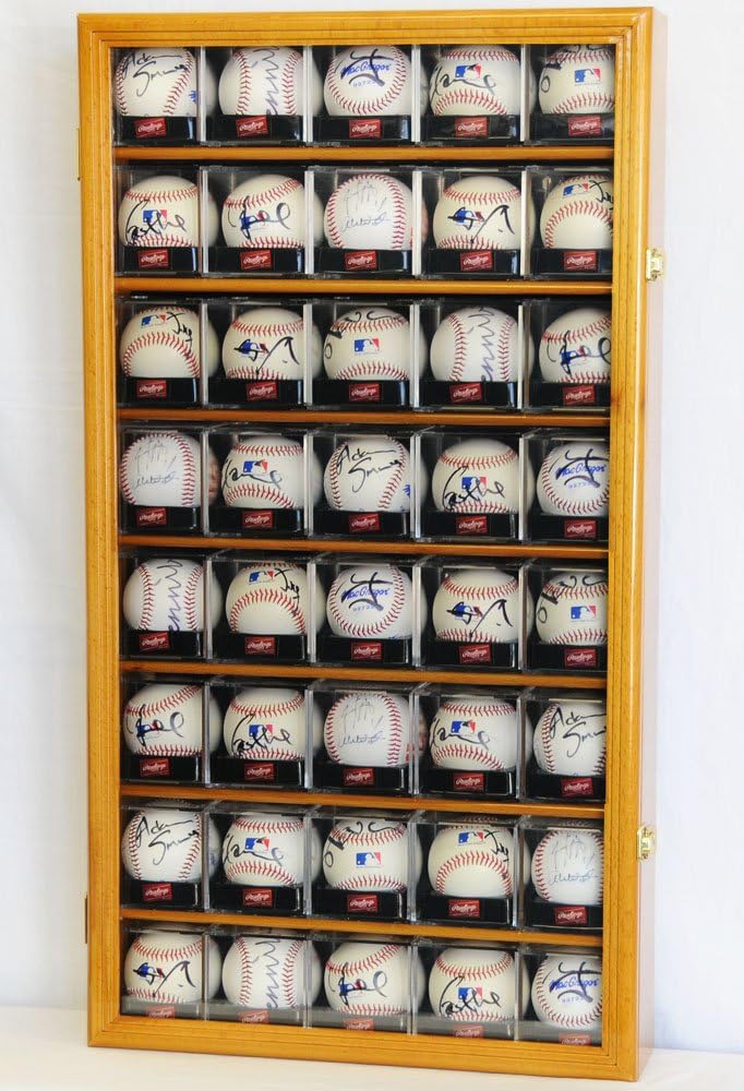 Black Acrylic Baseball Display Case with UV Protection R8333