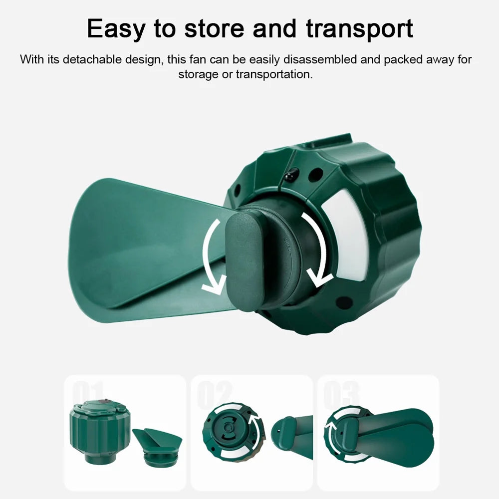 USB Rechargeable Portable Ceiling Hung Fan with Remote Controller G649783