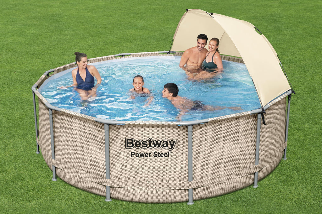 14' x 42 Round Above Ground Swimming Pool Set Y9130