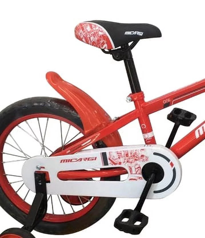 16 BMX Steel Frame Coaster Brake Bicycle with Baskets & Fenders U8662
