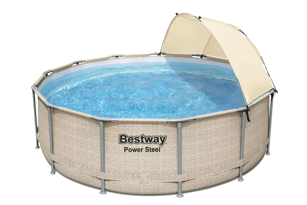 14' x 42 Round Above Ground Swimming Pool Set Y9130