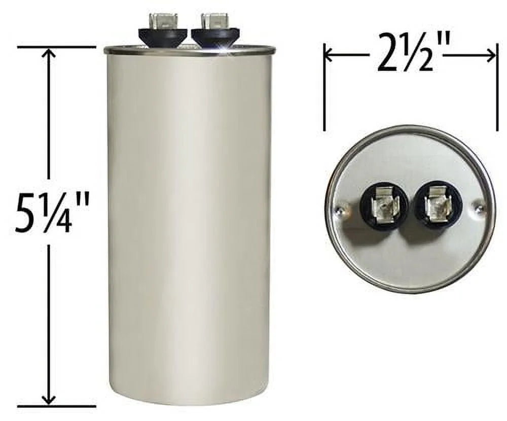 80 uF MFD 440 VAC Round Replacement Capacitor C48383