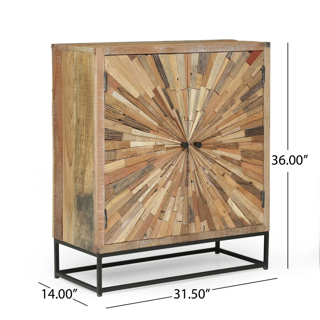 Handcrafted Wooden 2 Door Cabinet P6504