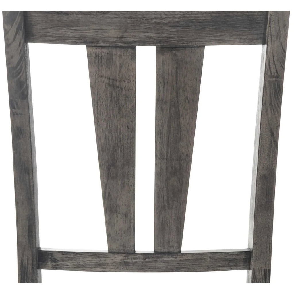 Gray Faux Leather Dining Chair Set of 2 A49922