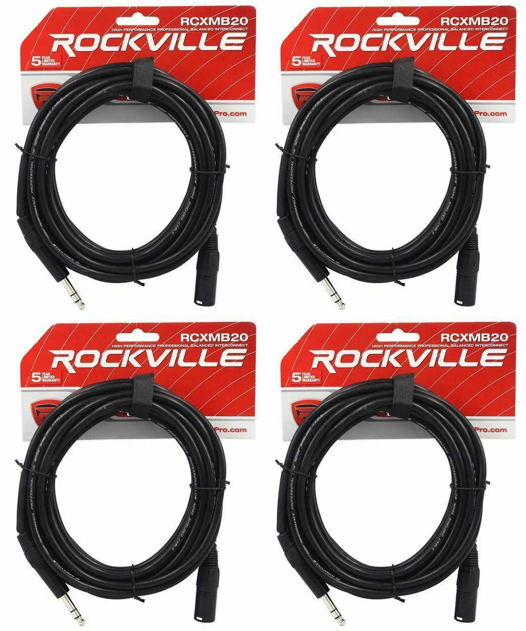 Black XLR to 1/4 TRS Balanced Cables I8679