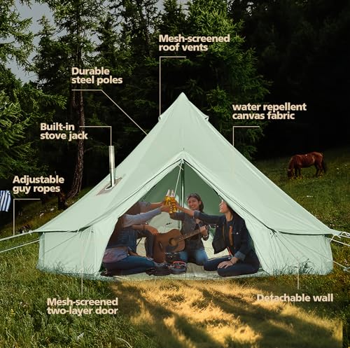 Cotton Canvas Waterproof Large Tent S7965