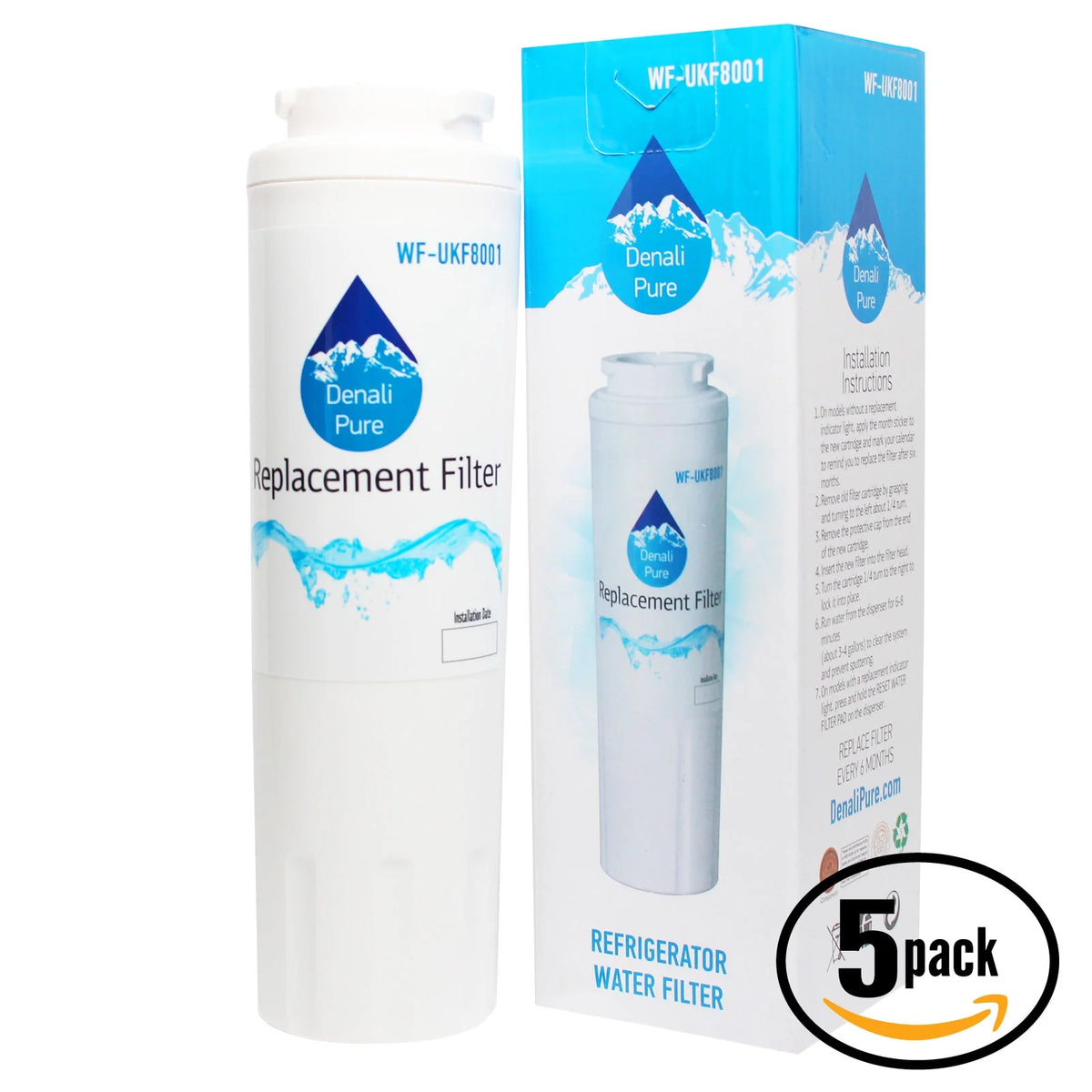 5-Pack Replacement Refrigerator Water Filter Cartridge J352
