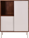 Two-Tone Sliding Door Cabinet P2163
