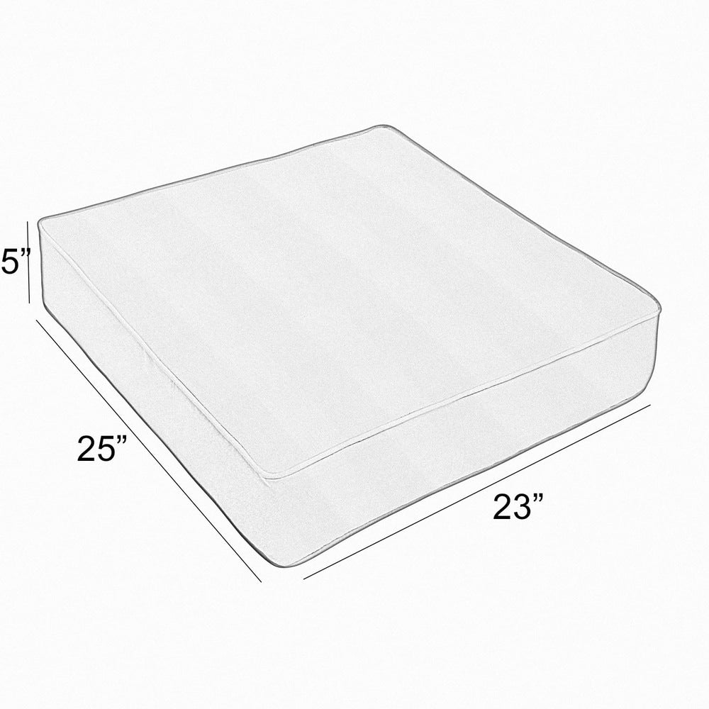 Melon Corded Indoor Outdoor Deep Seating Chair Cushion 23.5 in w x 23 in d Z267