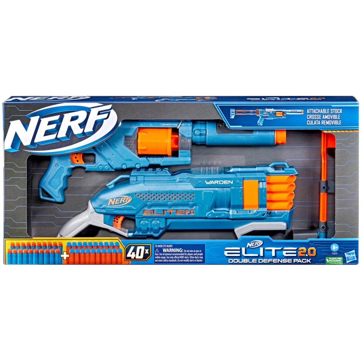 Elite 2.0 Double Defense Pack Blasters and Darts Set H510641