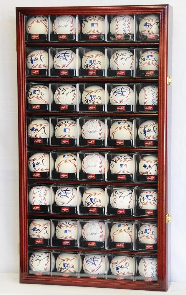 Black Acrylic Baseball Display Case with UV Protection R8333