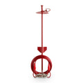 Red Powder-Coated Steel Pet Leash Post K8810