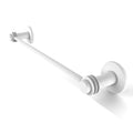 Matte White 30 in. Towel Bar with Dotted Accent O803992