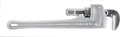 Aluminum Straight 18" Plumbing Pipe Wrench, Silver, Pack of 2 H604