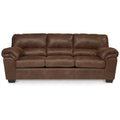 Faux Leather Full Sleeper Sofa in Coffee Dark Brown T880
