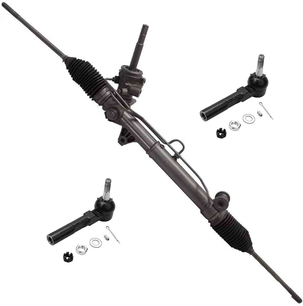 Steering Rack and Pinion Kit with 2 Outer Tie Rod Ends I630