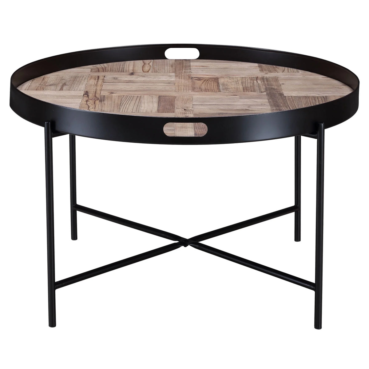 Reclaimed Fir & Metal Coffee Table V9654
