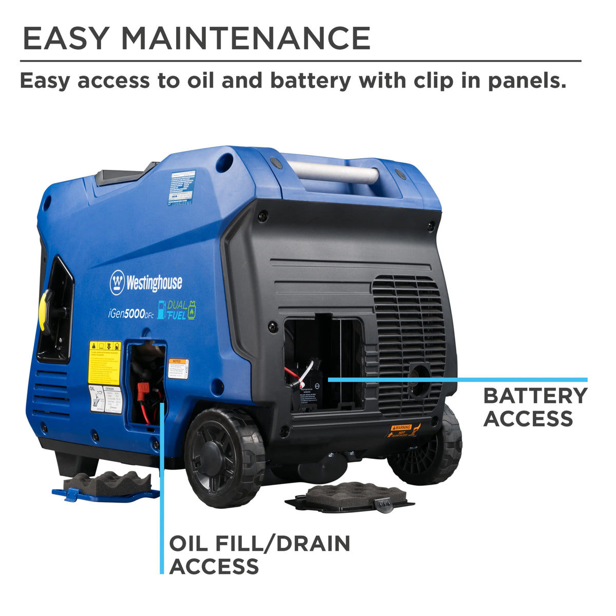 Gas Powered Portable Inverter Generator with Electric Start R15328