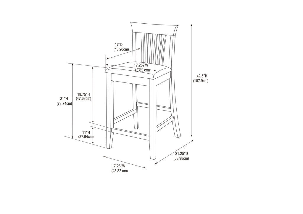 Black Indoor Wood Bar Stool L472