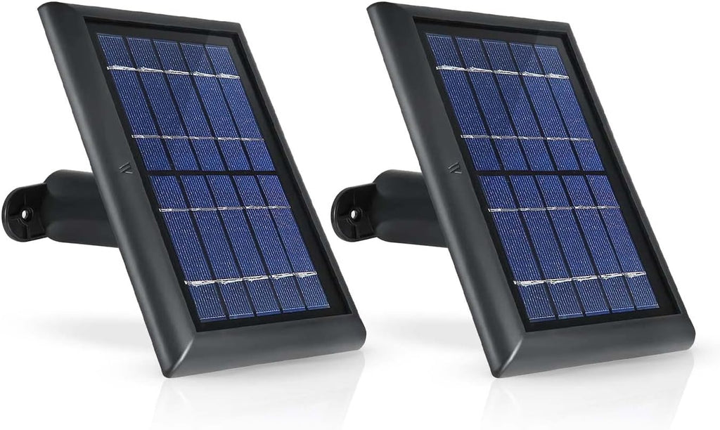 2W 6V Solar Panel with 13.1ft Cable (2-Pack, White) T4647