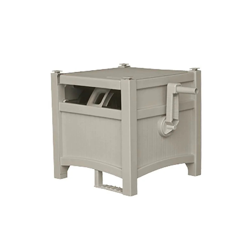 Taupe Garden Hose Reel Hideaway (3 Pack) Q78460