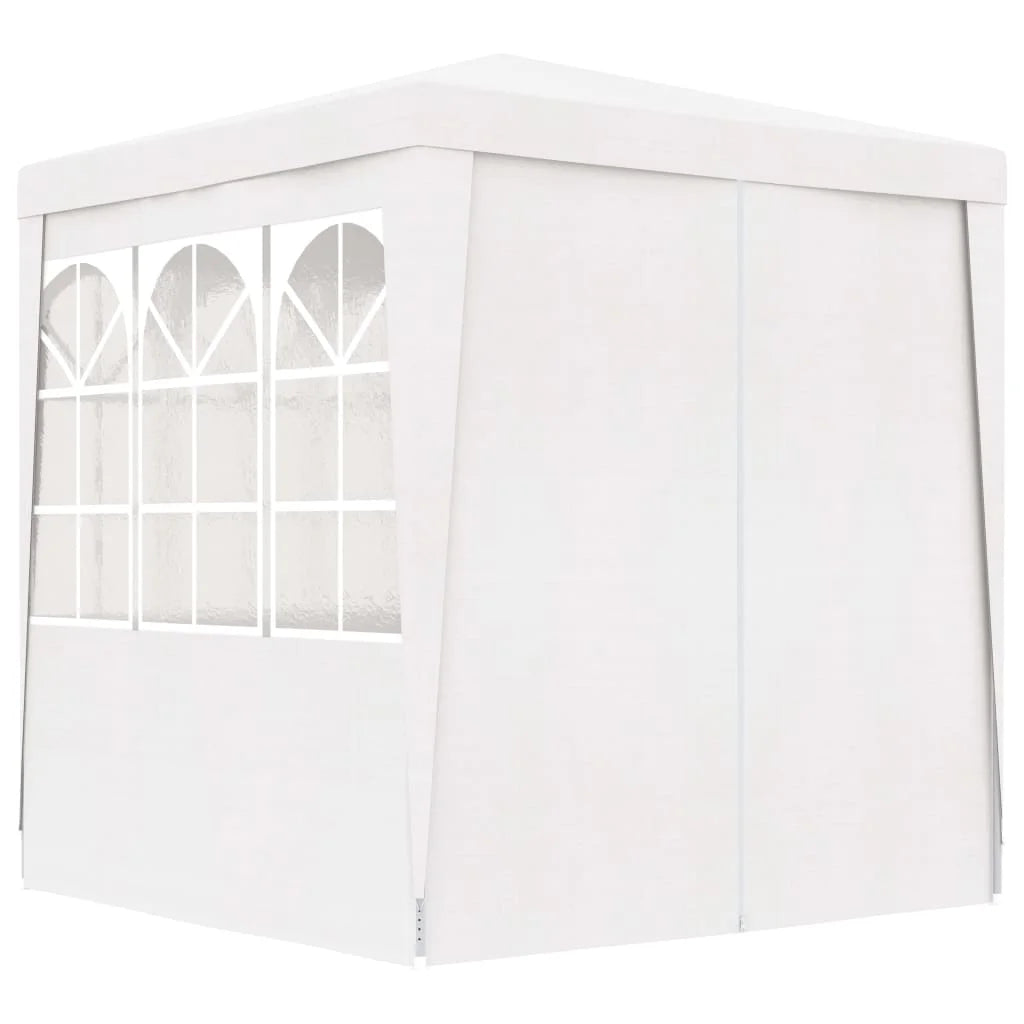 White Party Tent with Side Walls 6.6'x6.6' E4409