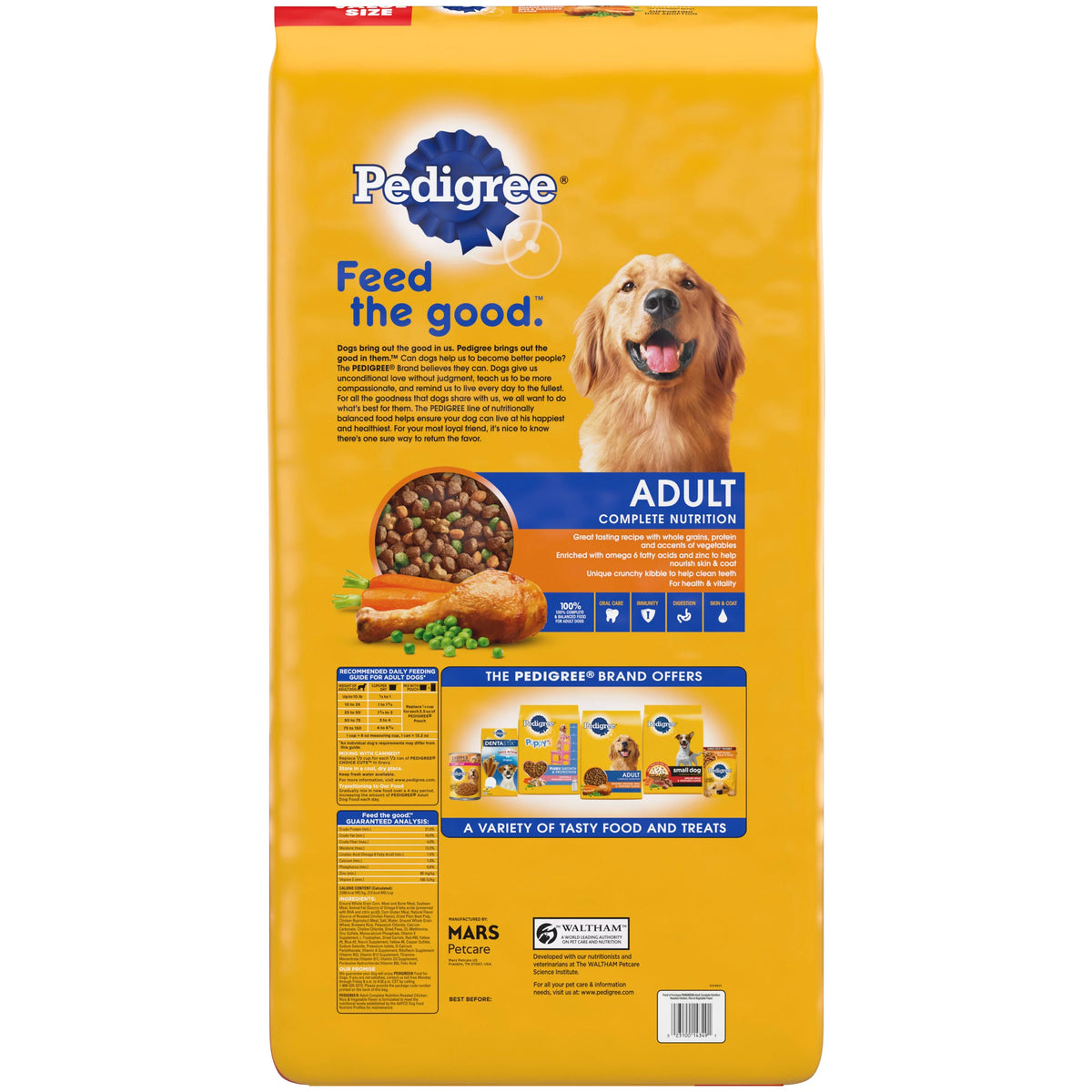 44 lb Adult Dry Dog Food Roasted Chicken Rice Vegetable Flavor Kibble G7837